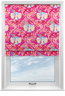 Faded Glamour, Fairground Pink - Roman Blind